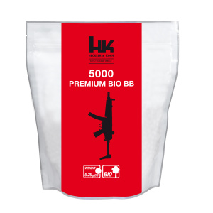 Heckler&Koch Premium Bio BBs biologiska airsoftkulor av premiumkvalité. Passar alla airsoftvapen och bryts ner av naturen.