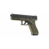 Glock 17 Gen5 Battlefield Green blowback och slätborrad pipa för stålrundkulor. Större och utvidgad magasin brunn, Lite rundare former på manteln mm.