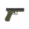 Glock 17 Gen5 Battlefield Green blowback och slätborrad pipa för stålrundkulor. Större och utvidgad magasin brunn, Lite rundare former på manteln mm.
