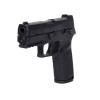 Sig Sauer ProForce P320-M18 Denna avancerade pistol är en kopia av amerikanska arméns tjänstepistol. Pistolen har polymergrepp och metall slide. Tack vare picatinnyskenan  kan lasersikte eller lampa monteras på pistolen. För första gången någonsin finns Sig Sauer Modular Handgun System (MHS) på en airsoftpistol. 