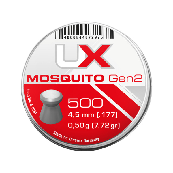 UX Mosquito Gen2 plattnos diabol från Umarex, Jämna, fina och prisvärda diaboler. Uppgraderad Generation 2 kula med en förbättrad jämnhet och precision.