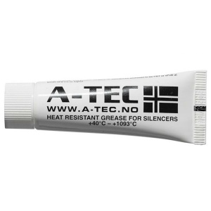 A-Tec Ljuddämparfett värmebeständig Molykote® fett för din ljuddämpare. Applicera efter att du har rengjort gängorna på dämparmodulerna och pipan.