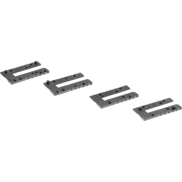 Adapter Plates MOS är ett Kit med MOS adapterplattor (4st) som passar till följande Glock pistoler i vårt sortiment  Art.nr FP2.6475 och FP2.6476