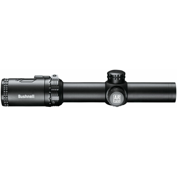 Bushnell AR Optics 1-8x24 är ett belyst sikte med där två Throw Down PCL Lever i olika längd ingår för att kunna växla förstoring snabbt och optimalt. 