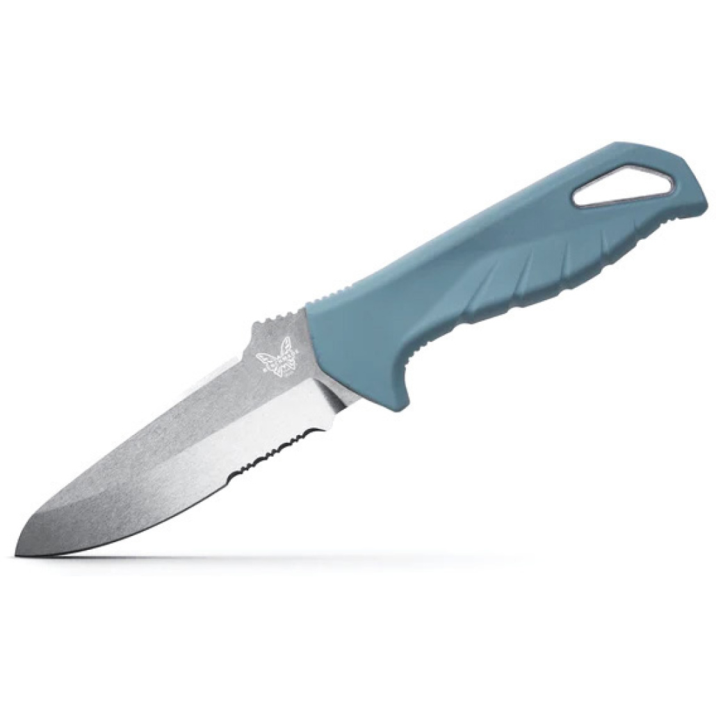 Benchmade 18040S Undercurrent är din pålitliga fasta kniv för tuff användning när du är på vattnet. Med knapptrycks lås har du snabb åtkomst till din kniv.