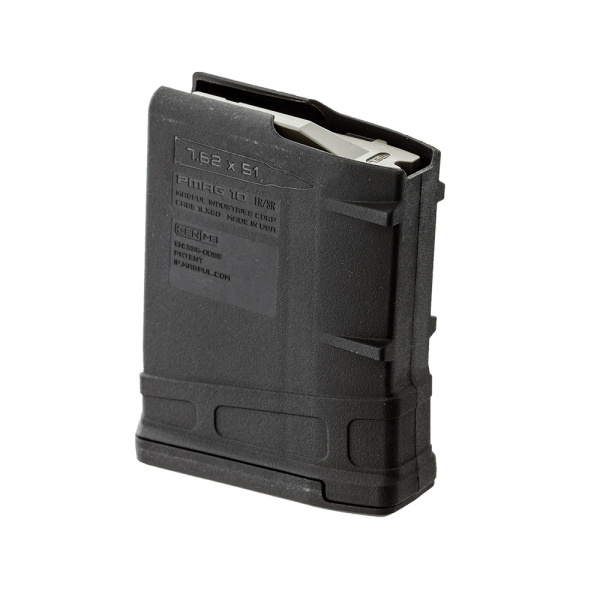 Magpul PMAG LR/SR GenM3 7.62x51 10rd 10 skotts magasin för kaliber .308 Vi har tillbehör till detta magasinet för att få ner det till 5 patroner vid jakt!