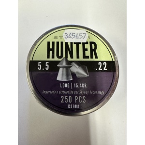 Stinger Hunter Diaboler 250st 5.5mm .22 Den spetsiga diabolen, maximal penetration medans vikten håller hastigheten under kontroll för en bättre precision