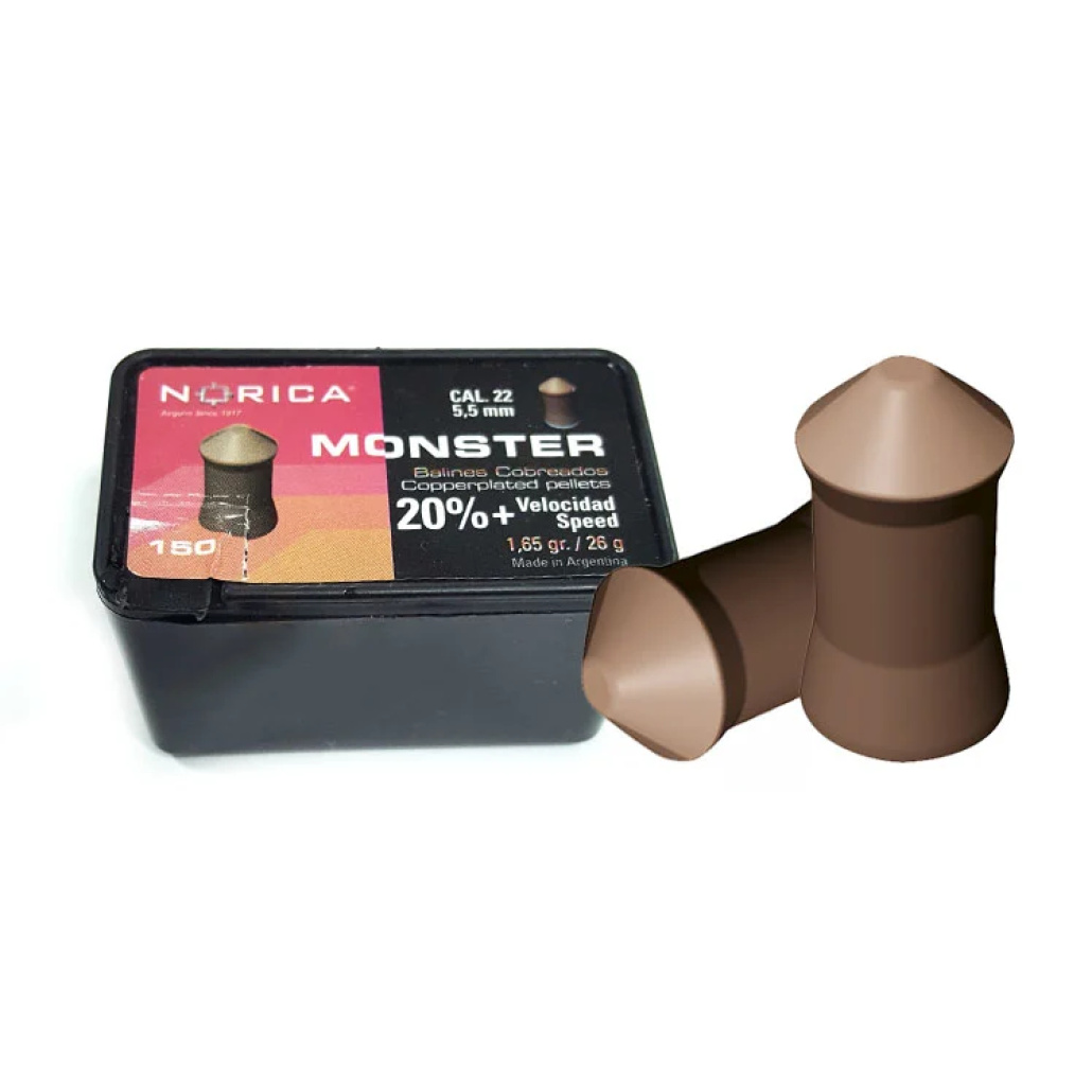 Norica Monster Diaboler är kopparplätterade diaboler med en specialdesign för en perfekt balans av tyngdpunkten, mycket exakt även på långa avstånd!
