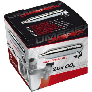 Umarex Kolsyrepatroner 12g 25-pack i FÖRPACKNING