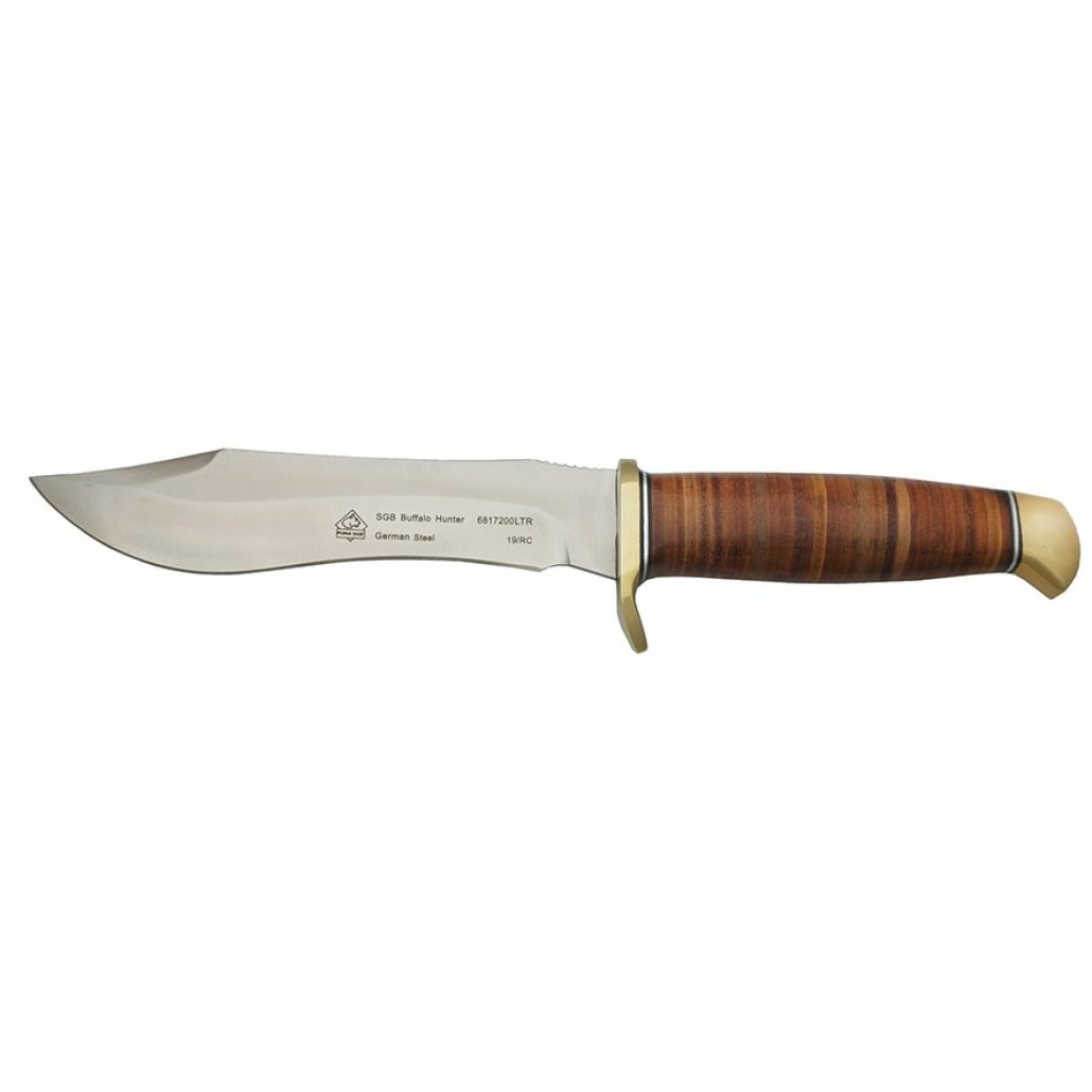 PUMA SGB Buffalo Hunter en verkligt exceptionell kniv. Perfekt för jakt, fiske, camping, taktisk utrustning, överlevnad samt bushcrafting.