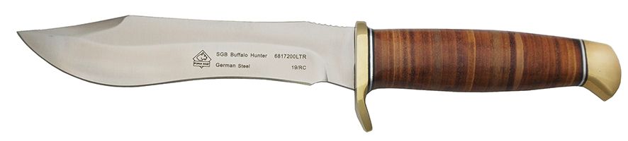 PUMA SGB Buffalo Hunter en verkligt exceptionell kniv. Perfekt för jakt, fiske, camping, taktisk utrustning, överlevnad samt bushcrafting.