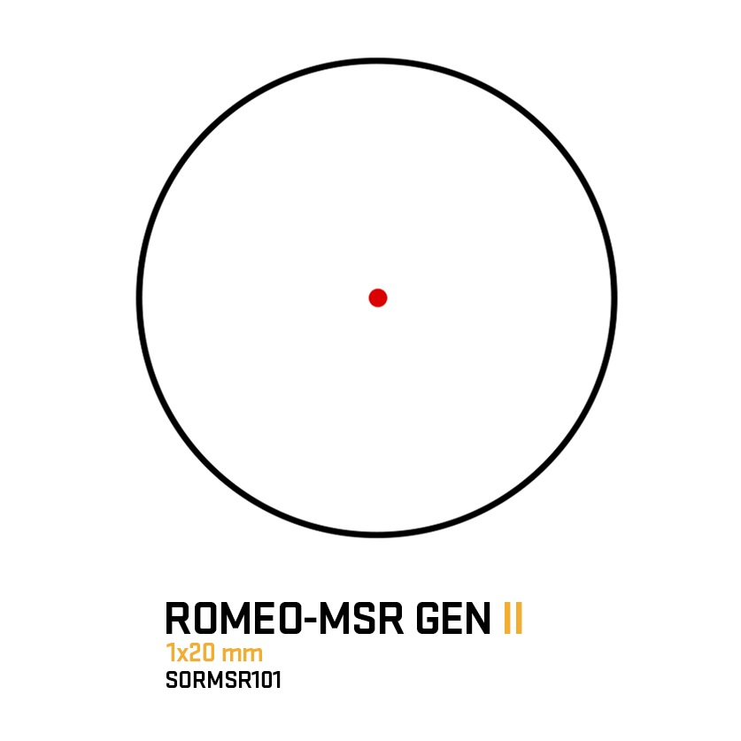 Sig Sauer ROMEO-MSR Gen II 1X20mm Red Dot 2 MOA when adaptability meets precision with the new lineup of ROMEO-MSR GEN II optics.