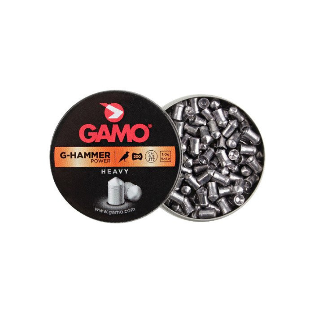 Gamo G-Hammer Power Tack vare dess förlängda design är de lämpliga för skytte på längre avstånd samt utformningen på dem gör att de slår riktigt hårt! 