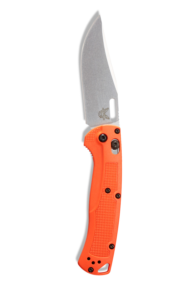 Benchmade 15535 Taggedout en jakt inspirerad kniv för jägare som prioriterar vikten på packningen En lätt och smal fällkniv klarar alla uppgifter ute i fält Made in USA.