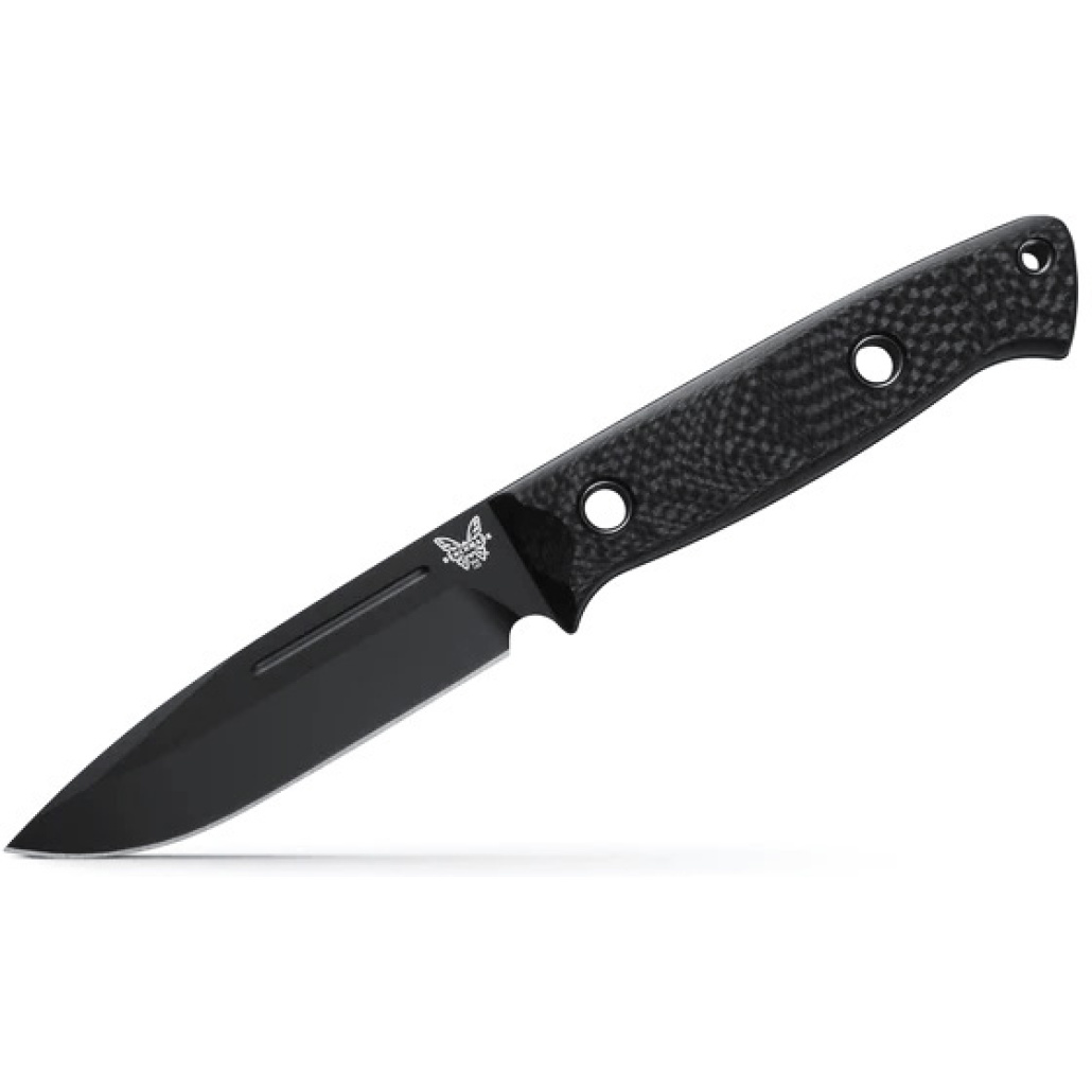 Benchmade 163BK Bushcrafter Modern bushcraft-kniv med fast blad! Ny bladgeometri och handtagsergonomi, premiumfinish, med lättviktshandtag i kolfiber!