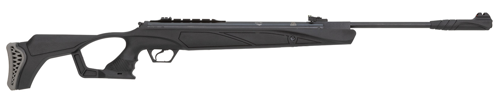 Hatsan 125 PRO .25 klassiskt brytgevär med en svart polymer kolv, ergonomiskt pistolgrepp, mjuk bakkappa. Geväret bygger på Hatsan´s magnum cylinder!