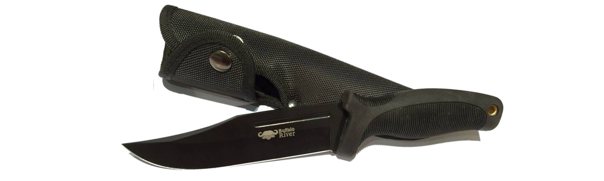 Buffalo River Maxim Bowie BRKM 110 Maxim-serien har utformats för jägare och bönder som vill ha knivar med långa blad och funktionella halkfria handtag.