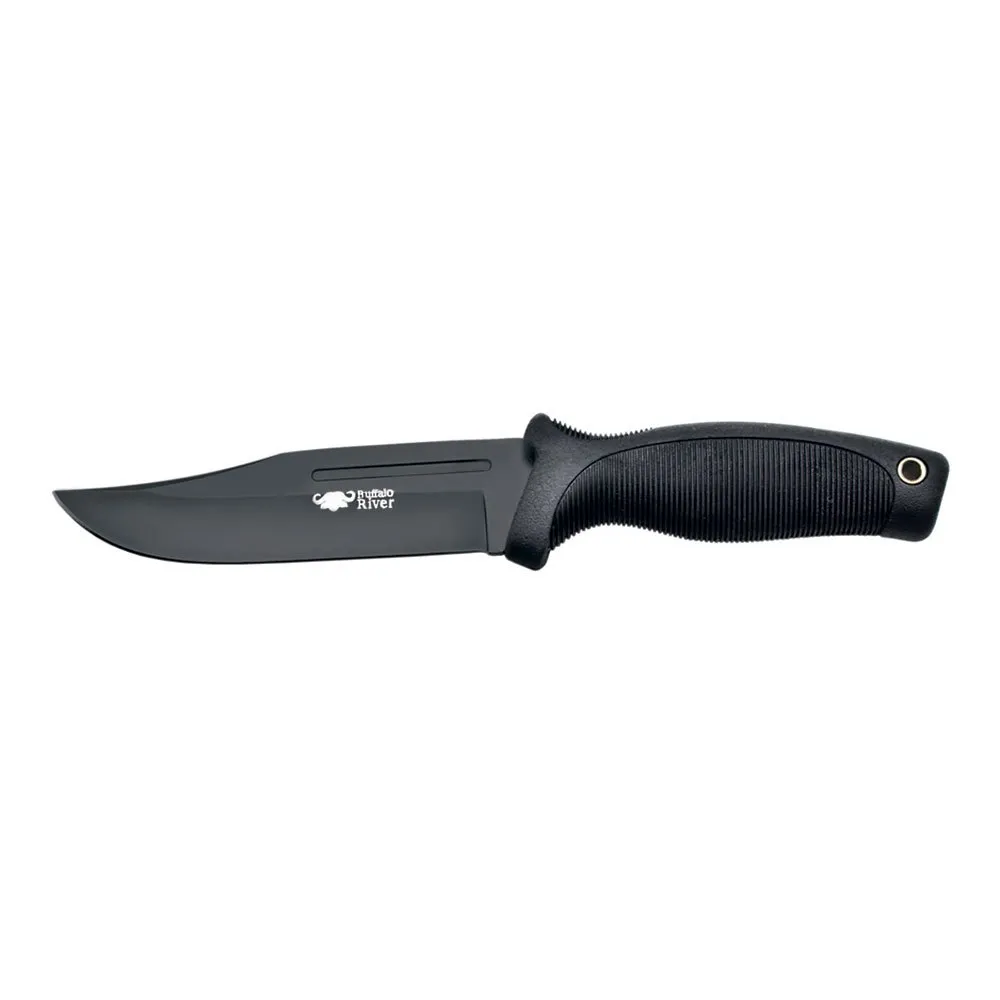 Buffalo River Maxim Bowie BRKM 110 Maxim-serien har utformats för jägare och bönder som vill ha knivar med långa blad och funktionella halkfria handtag.