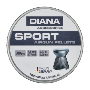 DIANA Sport Diaboler 4.5mm är en klassisk räfflad diabol som stansar runda fina hål i tavlorna. En prisvärd diabol, den perfekta allround diabolen!