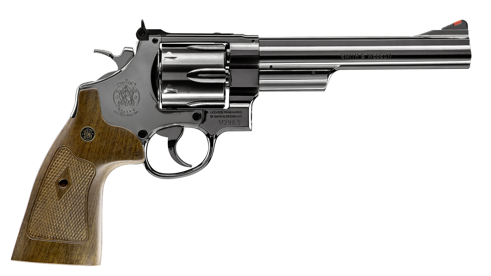 Smith&Wesson M29 6.5" CO2 4.5mm Diaboler en riktig klassiker. Revolvern är tillverkad i metall och finns med två olika piplängder.