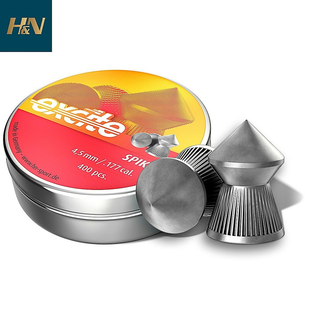 H&N Excite Spike 4.50mm .177 8.64gr Medium vikt på denna diabolen, en precis diabol designad för hobby skytte samt plinking, även lämplig för CO2 pistoler!