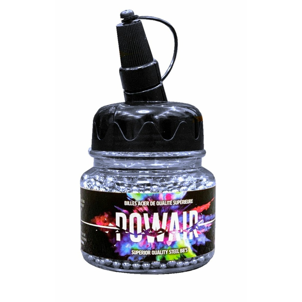 POWAIR Stålrundkulor BB’s 4.5mm 1500st för alla nytillverkade samt moderna luftpistoler samt även till luftgevär. Superior quality steel bb´s!