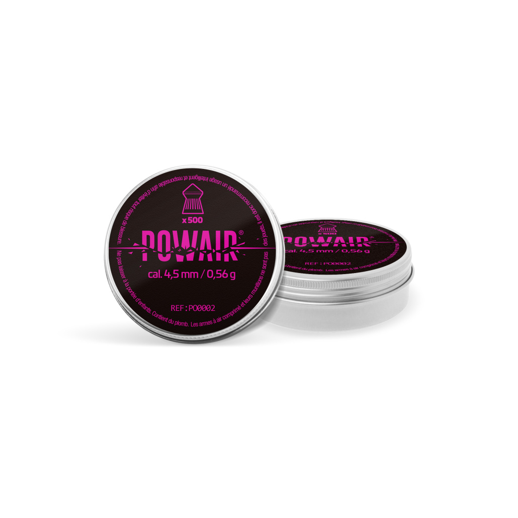 POWAIR Spets Diabol 4.5mm 0.56g en högkvalitativ diabol framtagen för precisionsskytte och träning med luftgevär och luftpistol i kaliber 4,5 mm (.177).