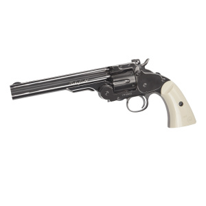 ASG SCHOFIELD Revolver 6" BB´s Stålrundkulor en klassiker när det kommer till western revolvrar, revolvern är så snarlik den skarpa krutmodellen som det går att komma! Detta är en av de absolut mest välgjorda luftpistolerna i sortimentet!