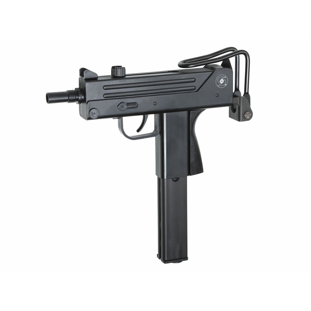ASG Cobray Ingram M11 CO2 4.5mm Letar du efter en kolsyrepistol som sticker ut från mängden och levererar maximalt med action? Här har du den!  En officiellt licensierad replika av den legendariska kulsprutepistolen.