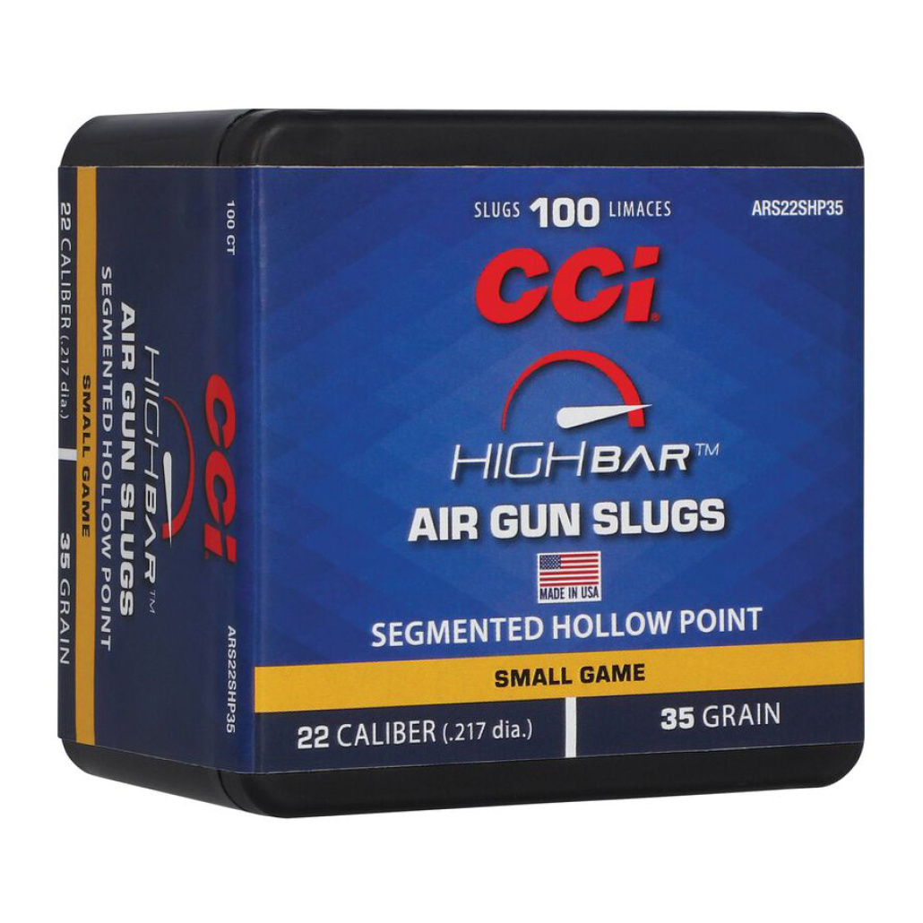 CCI High Bar Air Gun Slugs 5.5mm Segmented HP 35gr tillverkade med samma precision och konsekvens som CCIs minst sagt  legendariska patroner.