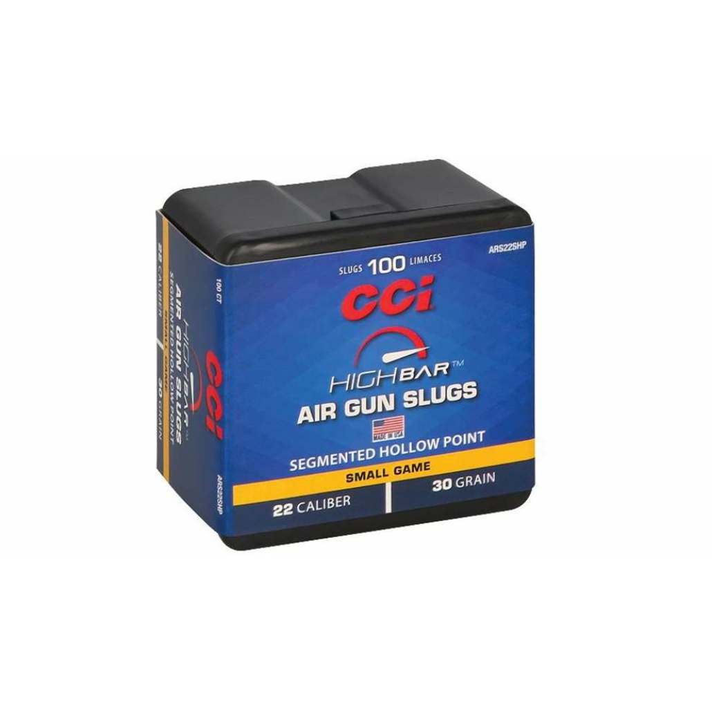CCI High Bar Air Gun Slugs 5.5mm Segmented HP 30gr 100Box CCI® ger moderna luftvapen ammunition som gör dem mer precisa, kraftfulla och dödliga på vilt.