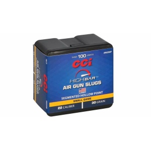 CCI High Bar Air Gun Slugs 5.5mm Segmented HP 30gr 100Box CCI® ger moderna luftvapen ammunition som gör dem mer precisa, kraftfulla och dödliga på vilt.