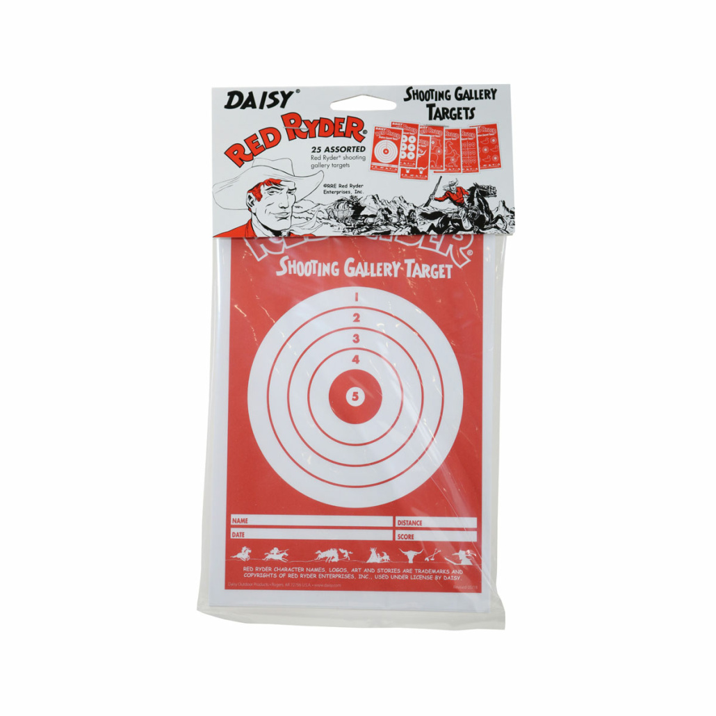 Red Ryder Pappersmåltavlor Detta 25-pack innehåller en mängd olika engagerande målskytte designer, som utmanar precision och konsekvens.