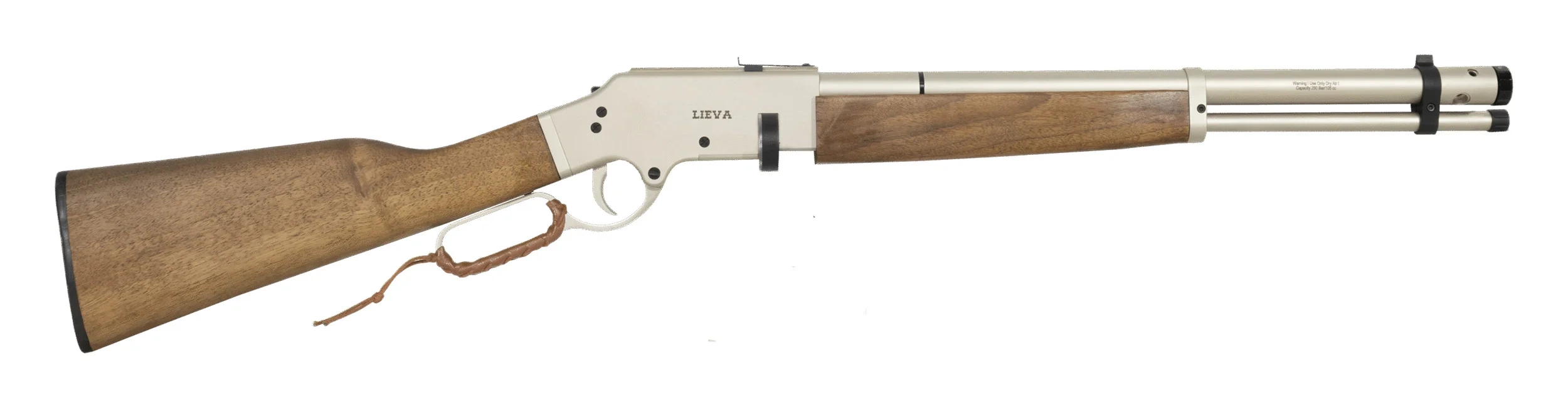 Reximex Lieva Silver PCP 5.5mm ett innovativ och mångsidig luftgevär som kombinerar precision, kraft och stil. Unikt gevär med Lever Action. Bygelrepetern går snabbt att skjuta med tack vare sitt magasin.